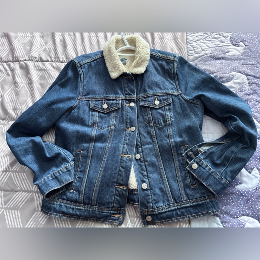 Old Navy Sherpa Denim Jacket